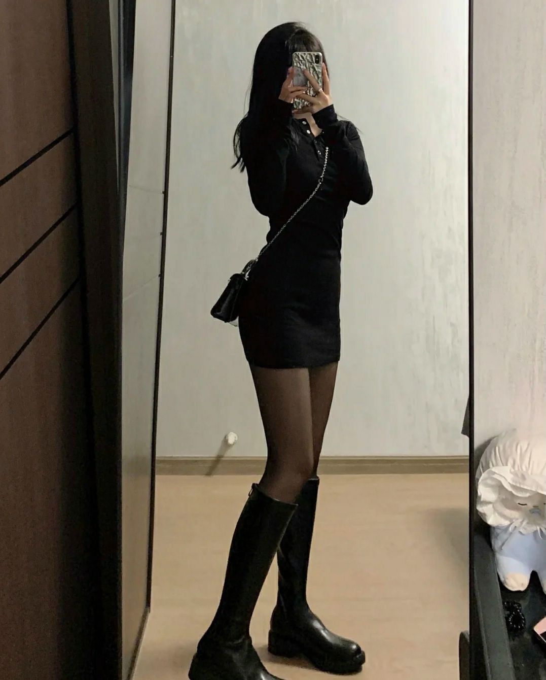 美容院的大长腿小姐姐